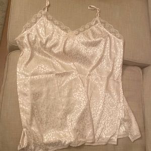 Leopard cream silky Cami XXL